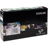 Lexmark C746 Cyan Toner Cartridge C746A1Cg-Inks And Toners-Lexmark-Star Light Kuwait