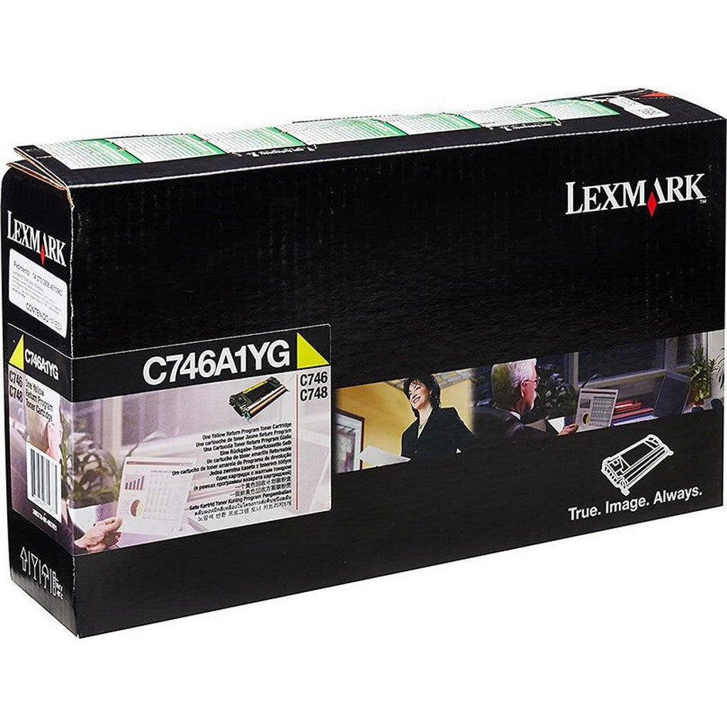 Lexmark C746 Yellow Toner Cartridge C746A1Yg-Inks And Toners-Lexmark-Star Light Kuwait