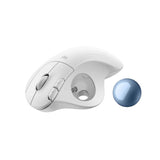 Logitech Ergo M575 TrackBall Wireless/Bluetooth Mouse Smooth & Precise Tracking, Back/Forward Buttons - White
