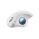 Logitech Ergo M575 TrackBall Wireless/Bluetooth Mouse Smooth & Precise Tracking, Back/Forward Buttons - White
