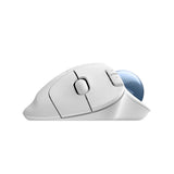 Logitech Ergo M575 TrackBall Wireless/Bluetooth Mouse Smooth & Precise Tracking, Back/Forward Buttons - White