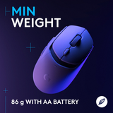 Logitech G309 LightSpeed Wireless/Bluetooth Gaming Mouse Hero 25K 25,600 DPI - White