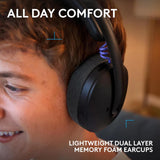 Logitech G325 LIGHTSPEED Wireless Gaming Headset - Bluetooth 5.2 / USB-C to USB-A / Black