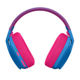 سماعة الألعاب اللاسلكية/بلوتوث Logitech G435 Light Speed ​​لأجهزة الكمبيوتر الشخصية وPS5/4 - أزرق/توتي