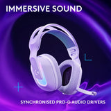Logitech G522 LIGHTSPEED Wireless Gaming Headset with LIGHTSYNC RGB - Bluetooth 5.3 / White