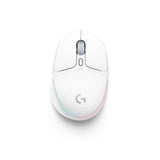 Logitech G705 Customizable Light synch RGB Lighting, Lightspeed Wireless/Bluetooth/Wired Lightweight Gaming Mouse For PC & Mac - White Mist