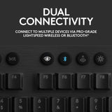 لوحة مفاتيح الألعاب الميكانيكية Logitech G915 LIGHTSPEED - لاسلكية / بإضاءة RGB / صوت نقر