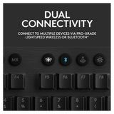 لوحة مفاتيح الألعاب الميكانيكية Logitech G915 LIGHTSPEED - لاسلكية / بإضاءة RGB / صوت نقر