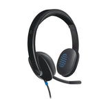 سماعة رأس سلكية لوجيتك H540 بمنفذ USB - سلكية / USB / ستيريو / أسود