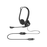 Logitech H960 USB Wired Headset With Noise Cancelling - Black
