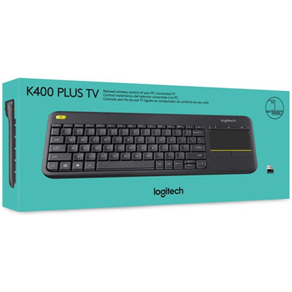 Logitech K400 Plus Wireless Keyboard With Touchpad-Keyboard-Logitech-Star Light Kuwait