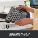 لوحة مفاتيح بلوتوث Logitech K650 SIGNATURE - جرافيت - Arb