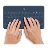 Logitech Keys-To-Go Bluetooth Ultra Slim Keyboard For Apple iPhone /iPad/TV - Blue