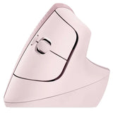 Logitech Lift Vertical Ergonomic Bluetooth/Wireless Mouse, Up to 2 Years Battery Life, For PC & Mac - Pink