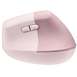 Logitech Lift Vertical Ergonomic Bluetooth/Wireless Mouse, Up to 2 Years Battery Life, For PC & Mac - Pink
