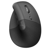 Logitech Lift Vertical Ergonomic Bluetooth/Wireless Mouse, Up to 2 Years Battery Life, For PC & Mac - Graphite