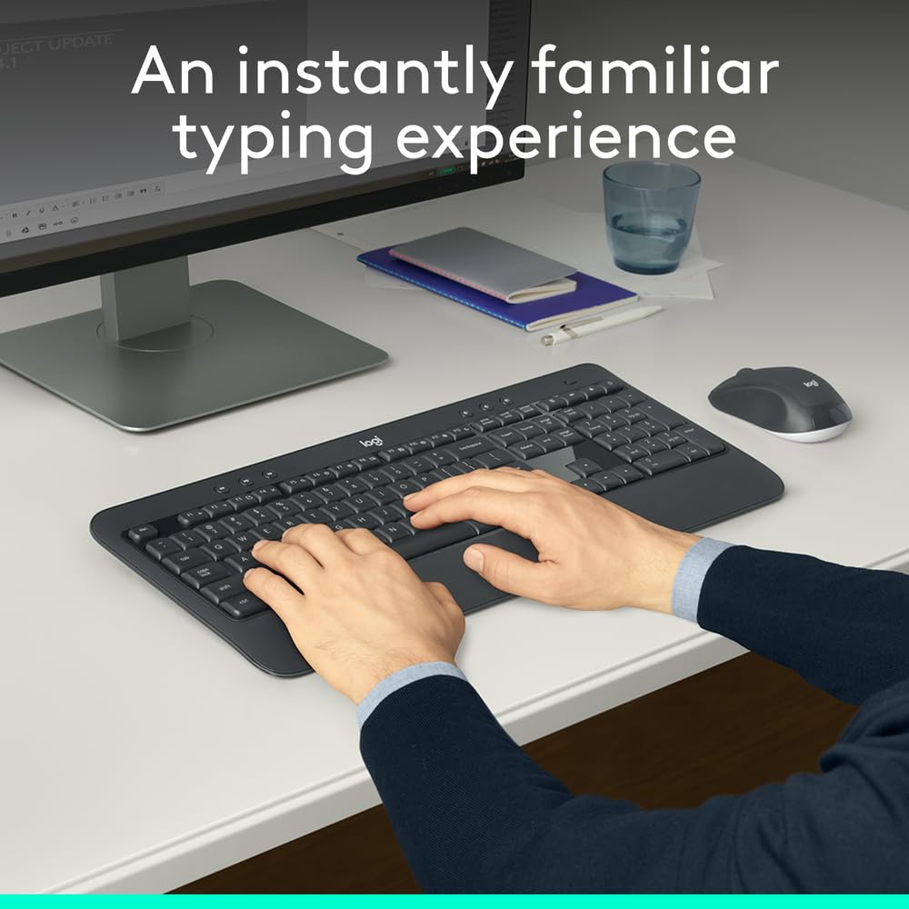 Logitech Kw Logitech MK540 Wireless Keyboard and Mouse – Star Light Kuwait