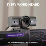 كاميرا ويب Logitech MX Brio 4K Ultra HD للتعاون والبث - جرافيت
