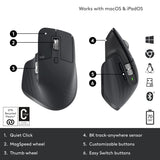 Logitech MX Master 3S Advanced Performance Wireless Mouse - Graphite