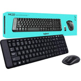 Logitech Mk220 Keyboard Wireless (Slim)- Arb /Eng-Keyboard-Logitech-Star Light Kuwait