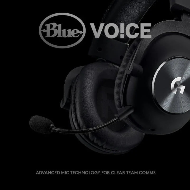 Logitech PRO X Gaming Headset With Blue Voice Microphone Wired Bla Star Light Kuwait