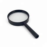 Lupa Magnifying Glass 75mm Black Handheld