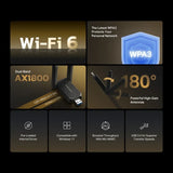 Mercusys MA72XH - AX1800 High Gain Wireless Dual Band USB Adapter