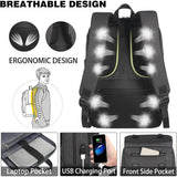 MATEIN Lunch Backpack for Men Insulated Work Backpack with Lunch Compartment USB Charging Port