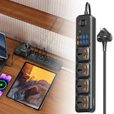 شريط الطاقة MOXOM 12 في 1 بقوة 2500 واط (MX-ST14)