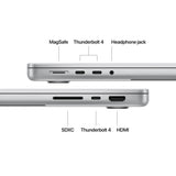 Apple MacBook Pro - 14.2" / M4 / 10-Core CPU / 10-Core GPU / 16GB RAM / 512GB SSD / Arb/Eng / Silver / 1YW