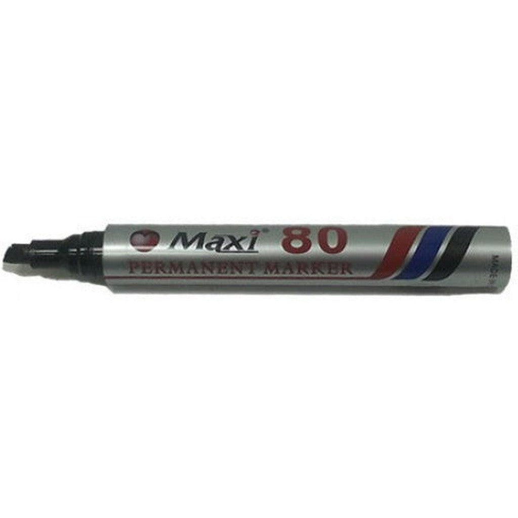 Maxi 80 Chisel Tip Permanent Marker - (Box/10Pc)-Pens-Other-Star Light Kuwait