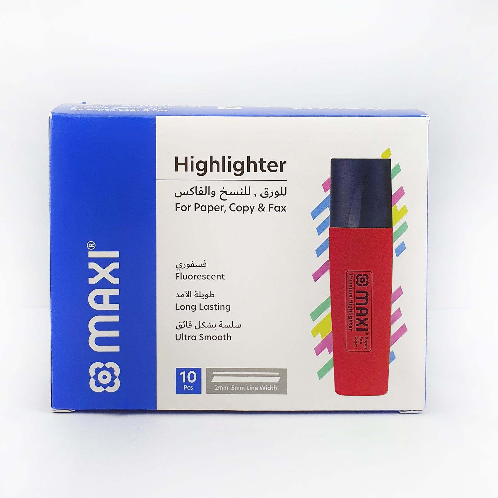 Maxi Highlighter Pen-Pens-Other-Red-Box-Star Light Kuwait