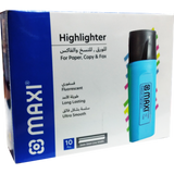 Maxi Highlighter Pen-Pens-Other-Blue-Box-Star Light Kuwait