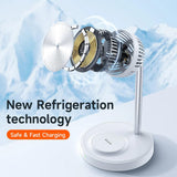 Mcdodo Magnetic 2-in-1 Wireless Charging Stand with Cooling Fan - White