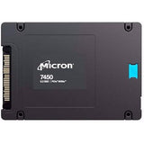 قرص صلب Micron 7450PRO سعة 3.84 تيرابايت، من نوع U.3 (15 مم)، مخصص للمؤسسات، سرعة قراءة/كتابة من 6800 إلى 5300 ميجابايت/ثانية، عدد عمليات الإدخال/الإخراج في الثانية من 1000 إلى 180 ألف، إجمالي الكتابة 7.3 بيتابايت - MTFDKCC3T8TFR-1BC1ZABYYR