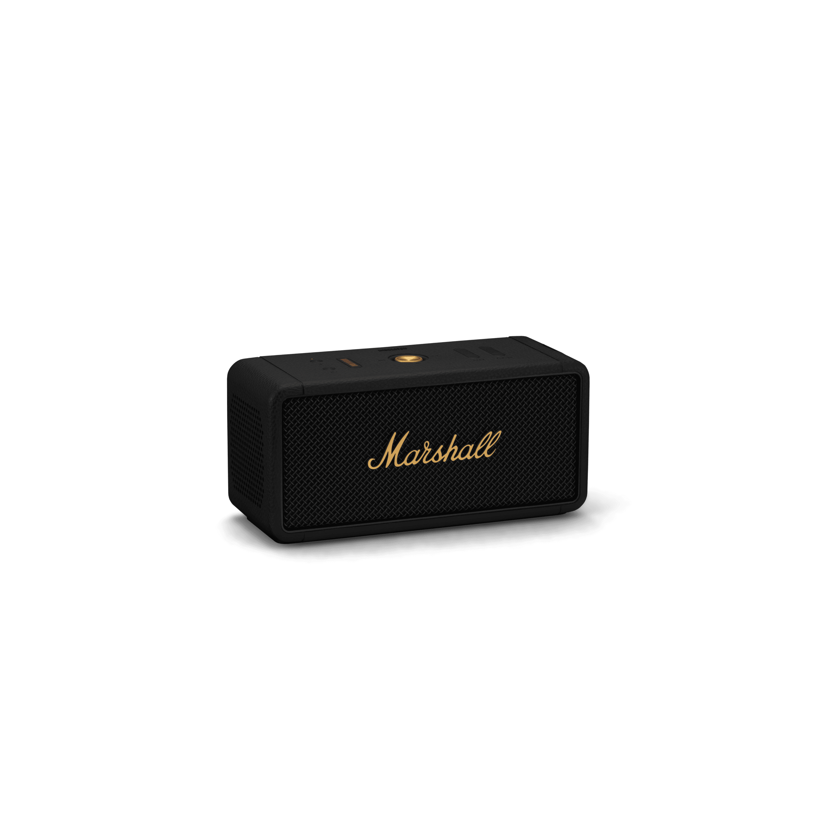 Middleton Portable Speaker Black And Brass-Speakers-Marshall-Star Light Kuwait