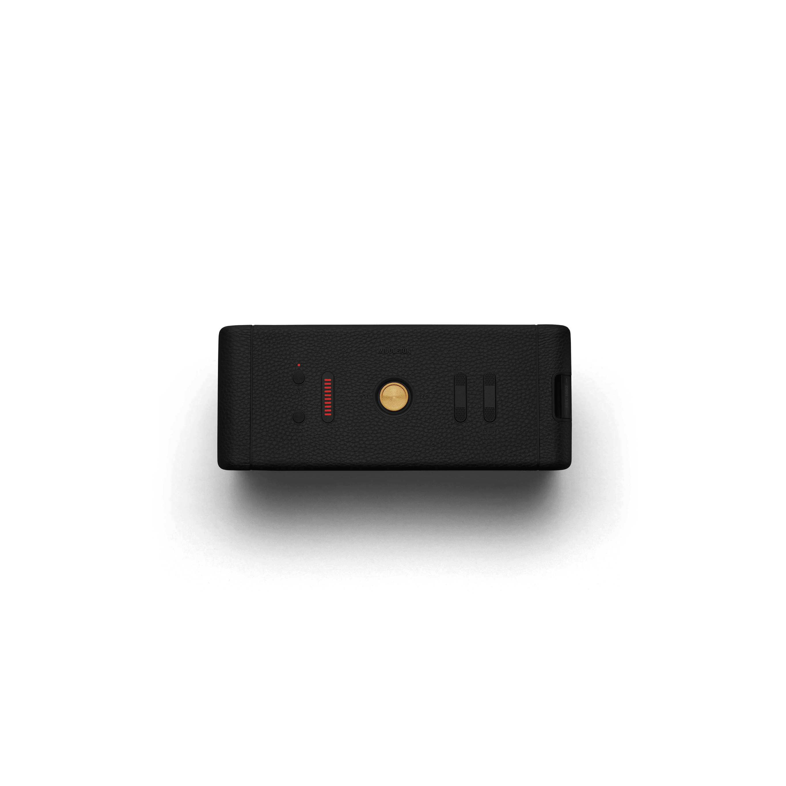 Middleton Portable Speaker Black And Brass-Speakers-Marshall-Star Light Kuwait