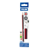 Milan Graphite Triangular Pencils with Eraser 0712370312