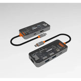 Mowsil 6-in-1 USB-C Hub Docking Station 4K@60Hz HDMI 100W PD RJ45 2×USB 3.0 & USB-C Data MacBook iPad
