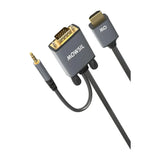 Mowsil VGA to HDMI Cable with Audio - 2 Meter