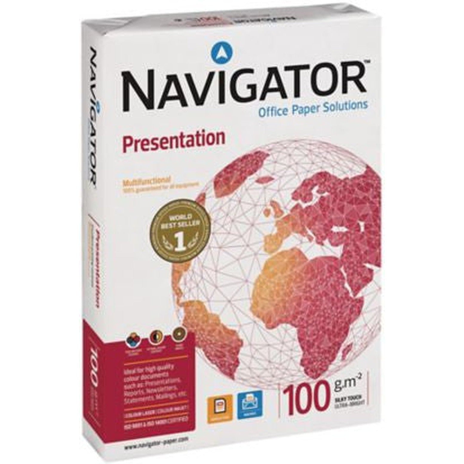 Navigator Presentation Paper 100Gsm 500 Sheets Per Ream A4 White-Stationery Paper-Other-Star Light Kuwait
