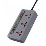 Porodo Multi-Port Power HUB 4 USB-A/USB-C Ultimate Home & Office Kit - 2Meter - Gray