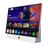 Powerology Portable Smart TV - 27"FHD / 60Hz / 1 GB RAM / 8GB Flash Memory / 38400mAh Battery / White Color