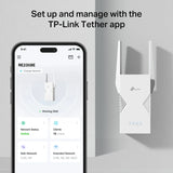 TP-Link RE235BE BE3600 Dual-Band Wi-Fi 7 Range Extender - 15W / 5 GHz, 2.4 GHz / 1x Ethernet Port
