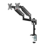 GameOn GO-5450 Pole-Mounted Gas Spring Dual Monitor Arm - 17"-32" / Black