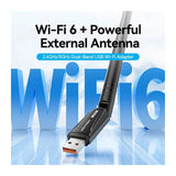 Vention AX900 USB Wi-Fi Dual Band Adapter With High Gain Antenna - Black