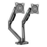ZENO M8D 17″ – 32″ Dual Monitor Arm Full Motion Height Swivel Tilt Rotation Adjustable (Only For Flats)