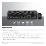 Pawa Wireless Keyboard & Mouse - 2.4GHz / Black