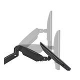 GameOn GO-5015 Economy Spring-Assisted Wall Mounted Single Monitor Arm - 17"-32" / Black