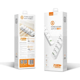 LDNIO SC4408C 4 AC Outlets Universal Power Strip - USB-A / USB-C / White